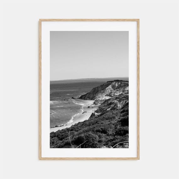 Marthas Vineyard Black and White Travel Poster