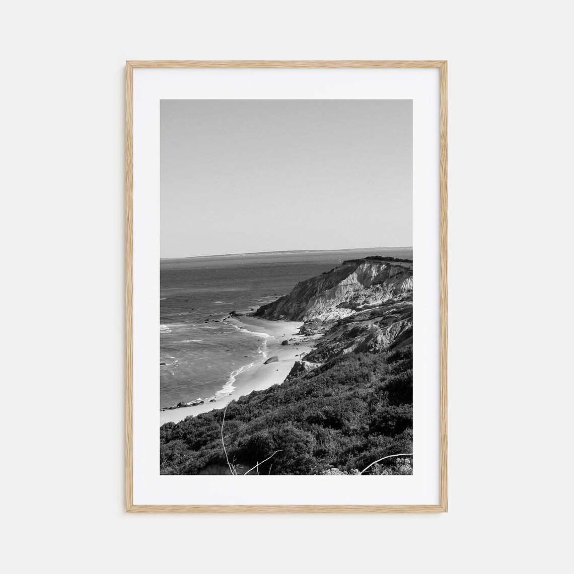 Marthas Vineyard Black and White Travel Poster