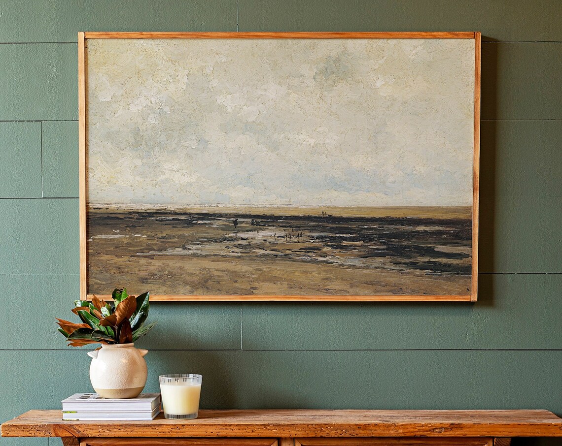 Abstract Vintage Landscape Scene Poster Print
