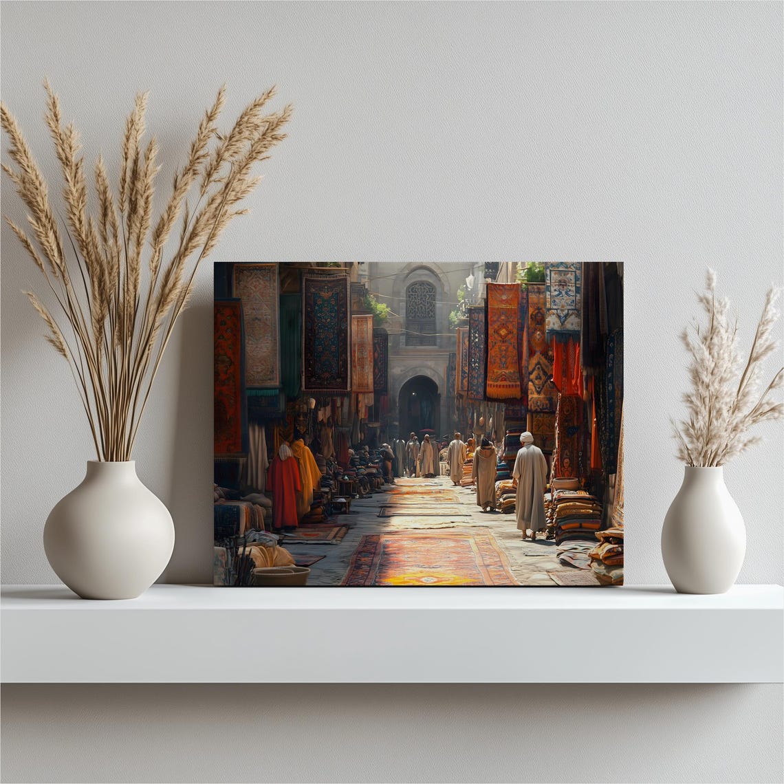 Middle Eastern Rug Market Street Bazaar Photographic Wall Art
