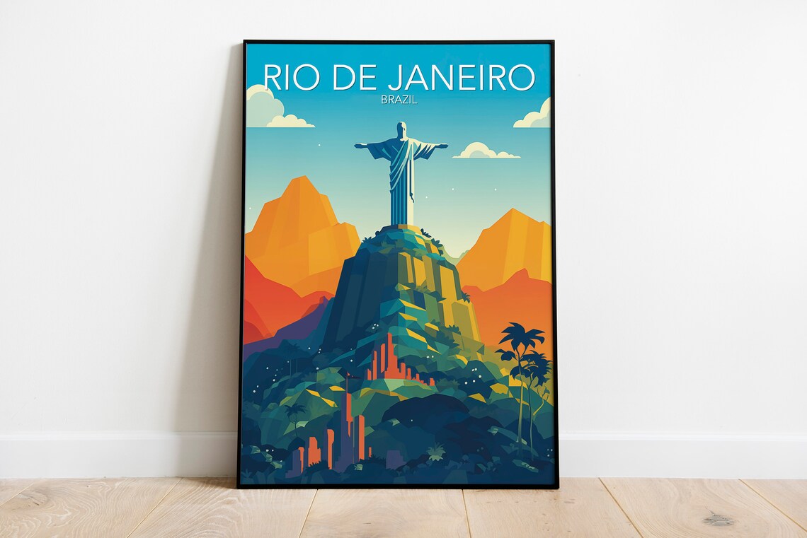 Christ the Redeemer, Rio De Janeiro Modern Poster