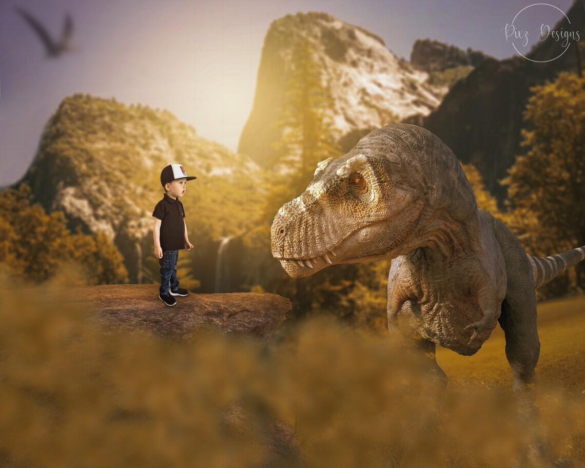 Dinosaur Cliff Backdrop, Dinosaur Ledge Background