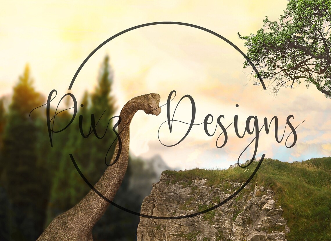 Dinosaur Cliff Backdrop, Wall Art Print - Image 2