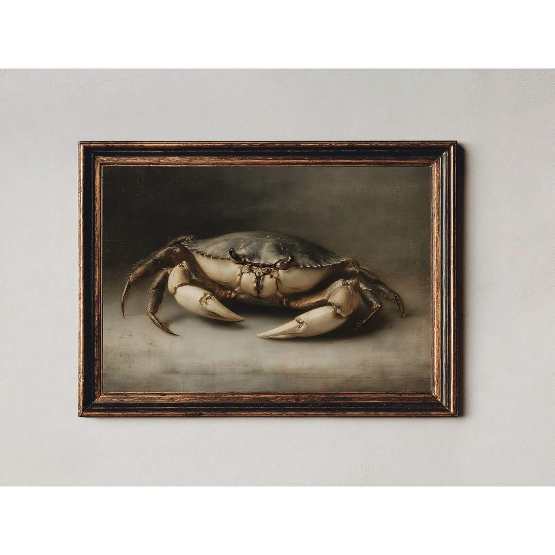 Vintage Crab Closeup Still Life Art Print