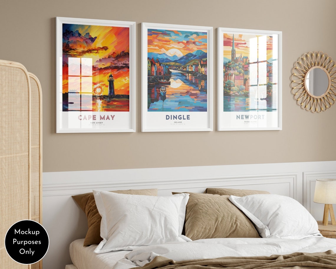 Park City Utah Snowy Mountain Town Sunrise Winter Art Poster - Image 2