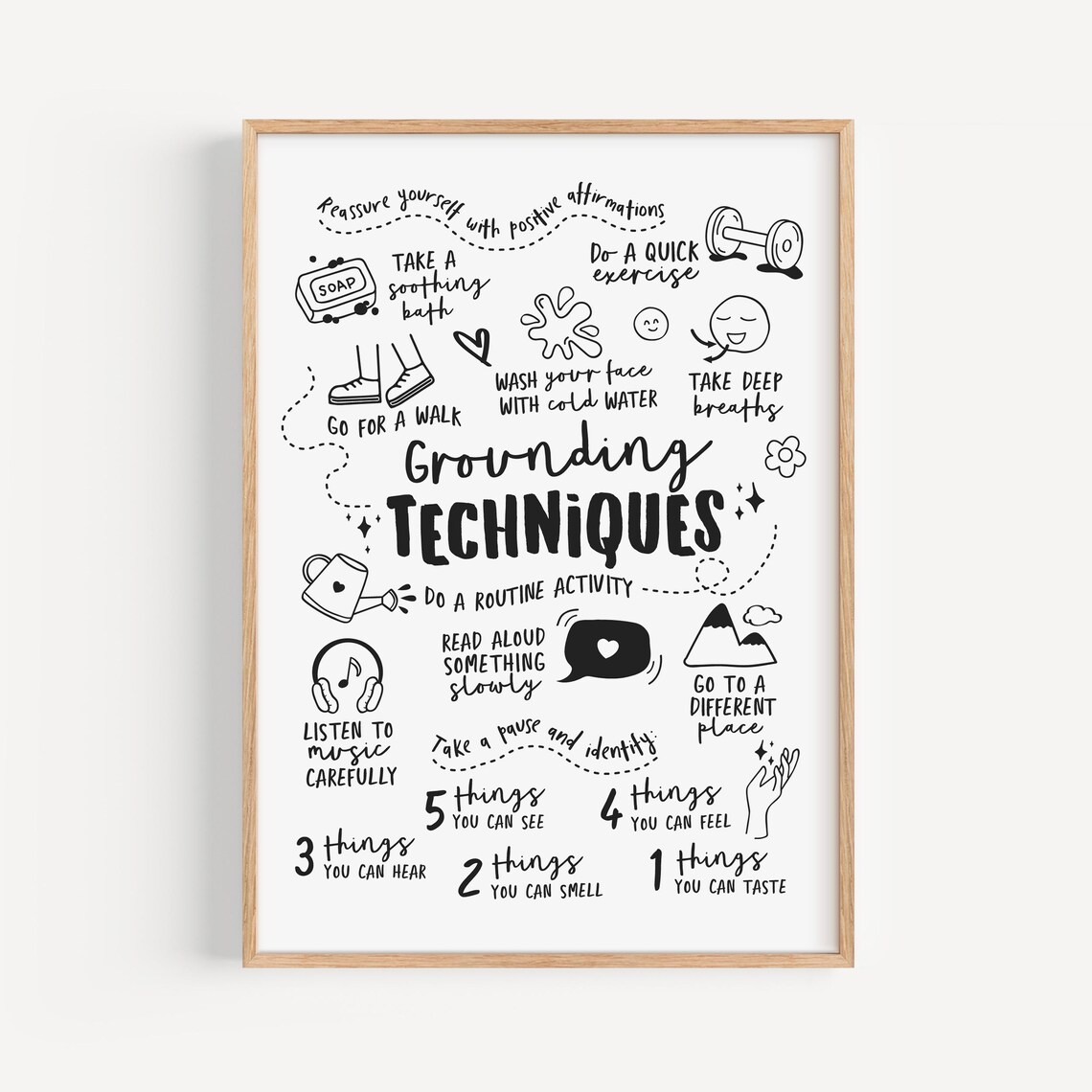 Calming Corner Posters, Grounding Technique