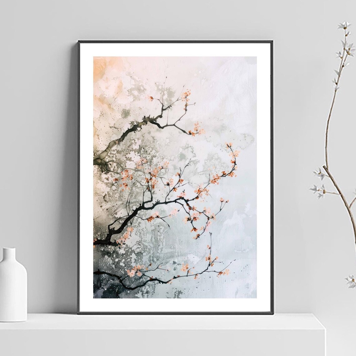 Japanese Japandi Zen Wall Art, Art Print