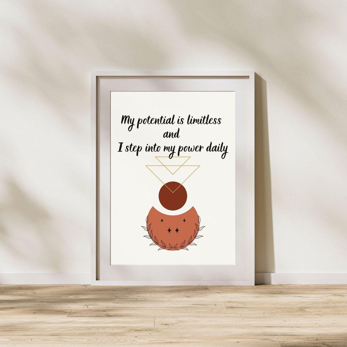 My Potential Is Limitless Boho Motivation Art Print - Image 3
