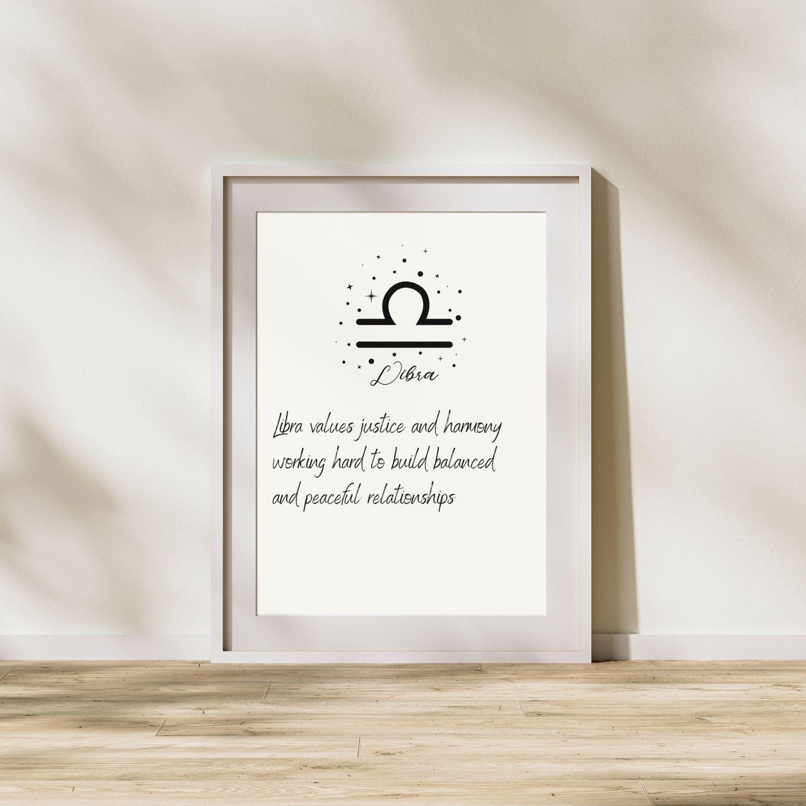 Libra Zodiac Sign, Minimalist Art Print - Image 4