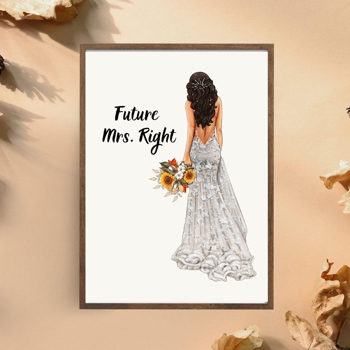 Future Mrs Right Minimalist Art Print - Image 2