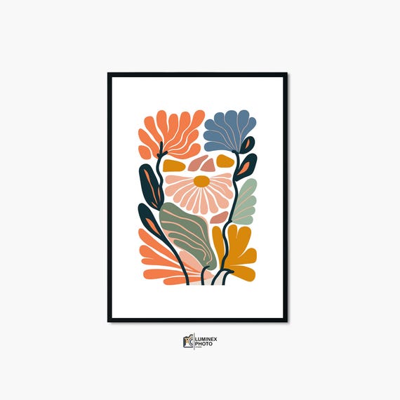 Instant Art Illustrationabstract Floral Photography Print Scandinavian Home Decor
