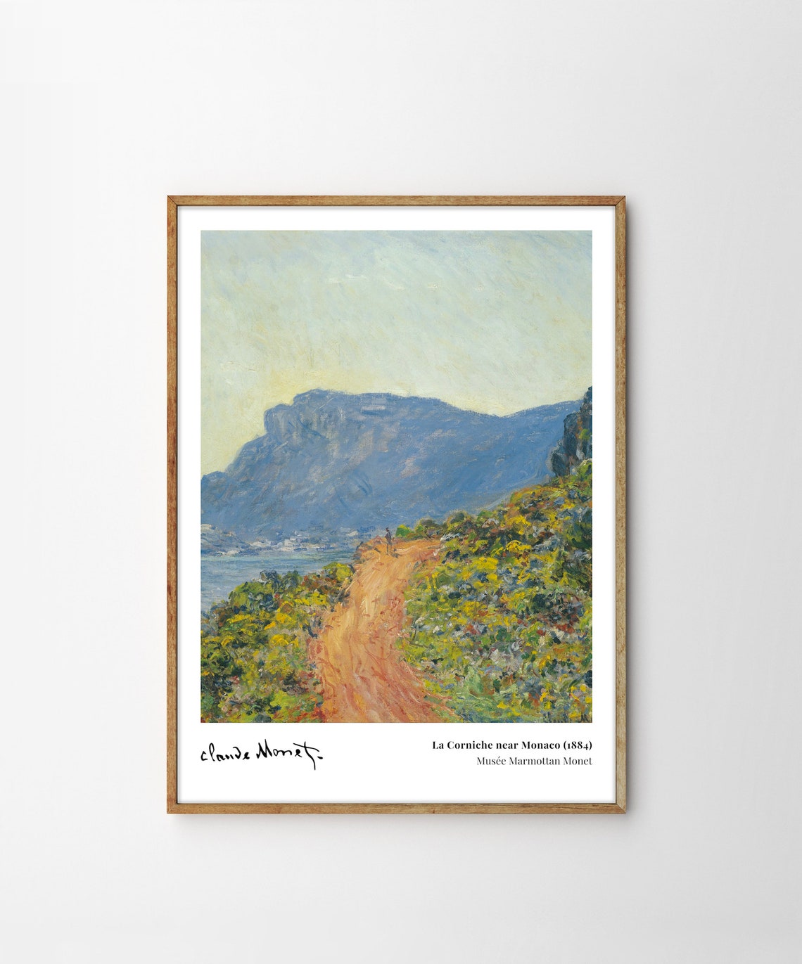 Claude Monet La Corniche near Monaco 1884 Coastal Path Poster - Image 4
