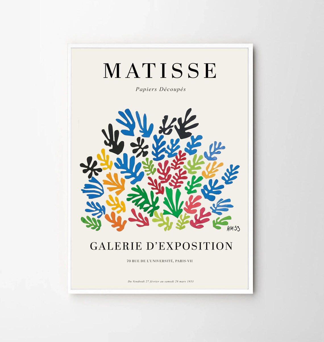Matisse Papiers Decoupes Colorful Paper Cutout Bouquet Poster - Image 3