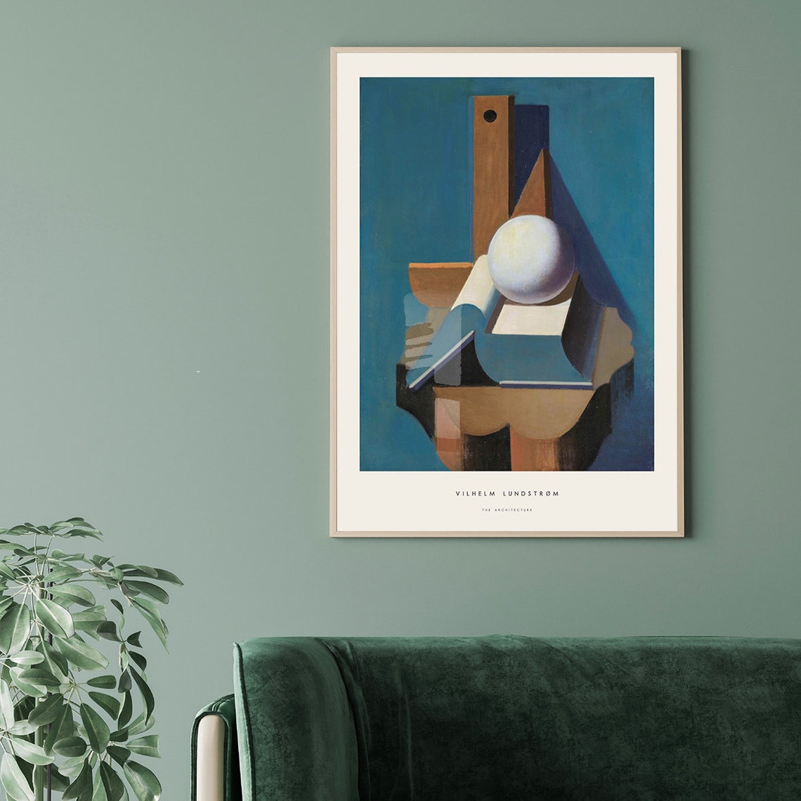 Vilhelm Lundstrøm The Architecture Cubist Still Life Art Poster - Image 2