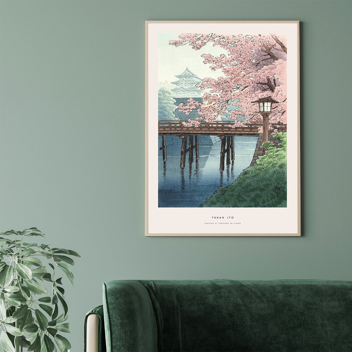 Japanese Cherry Blossom Japan Poster, Sakura Art Print - Image 3