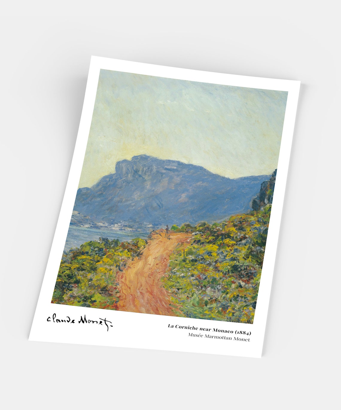 Claude Monet La Corniche near Monaco 1884 Coastal Path Poster - Image 5