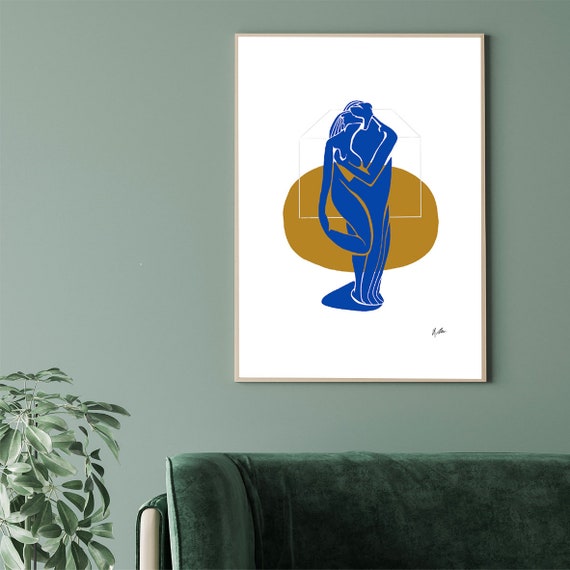 Nude Poster Matisse Inspired By Michelle Macnamara Impressionism Fine Art Print On Museum Quality Paper