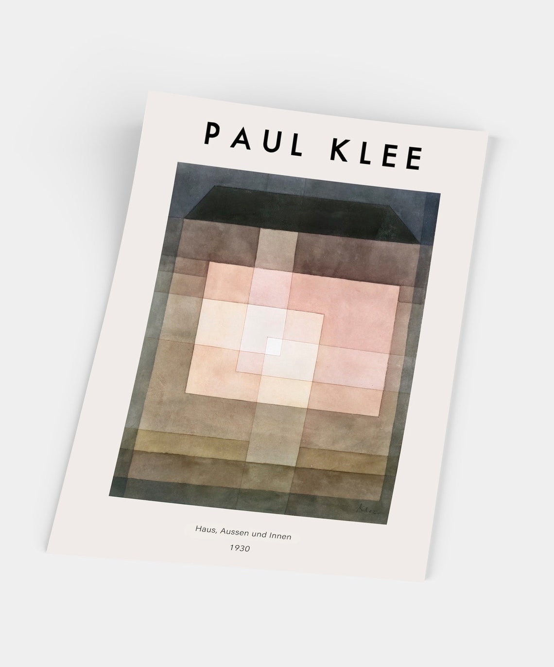 Paul Klee Haus Aussen und Innen 1930 Geometric Abstract Poster - Image 5