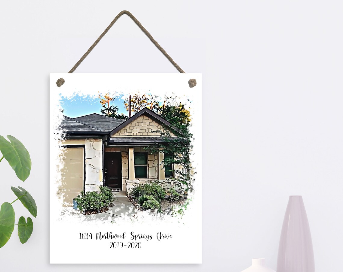 House Portrait, Oil Effect, First Home Gift Print - Image 2