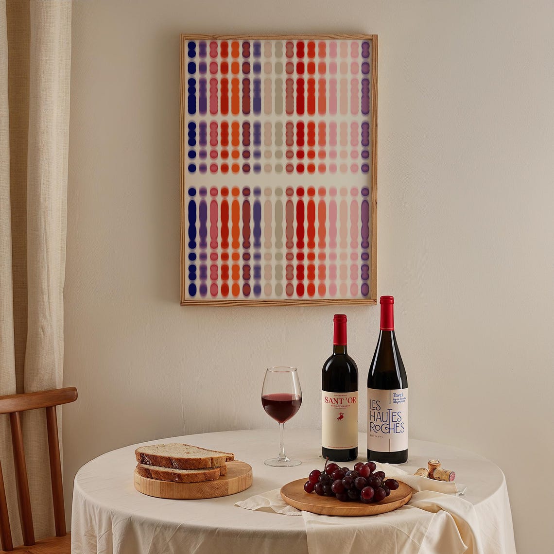 Gradient Dot Rows Abstract Colorful Modern Minimalist Art Poster - Image 5