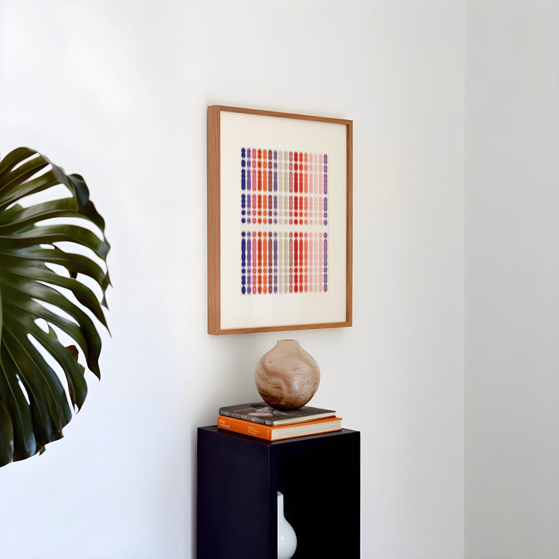 Gradient Dot Rows Abstract Colorful Modern Minimalist Art Poster - Image 6