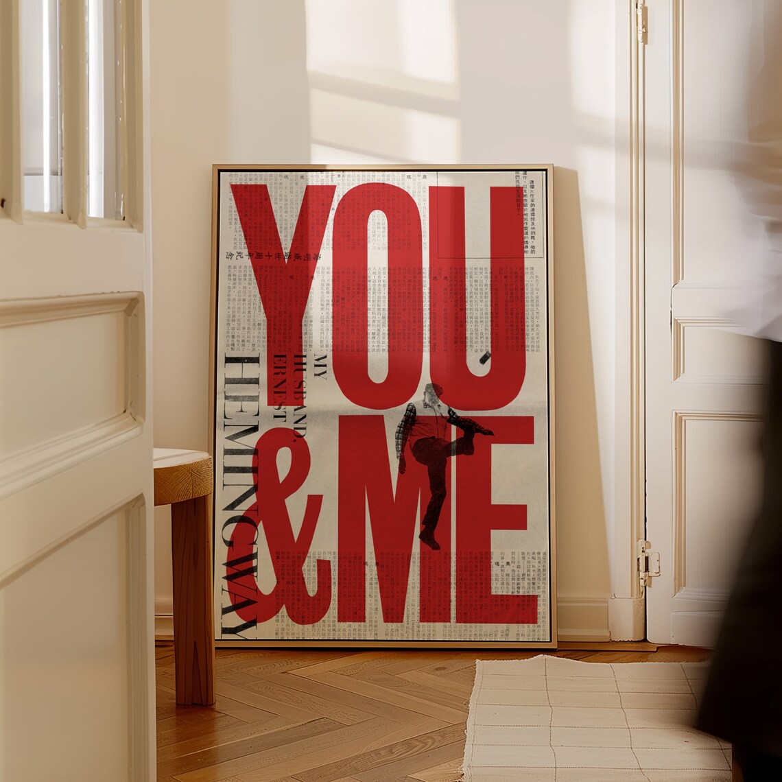 New York Times 70s Retro Typography Love Poster