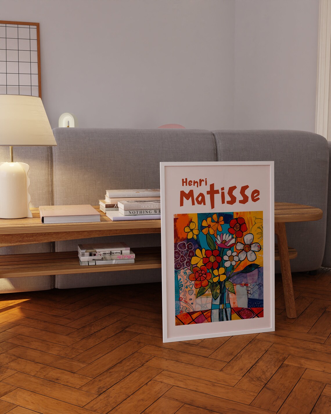 Henri Matisse Playful Flower Bouquet Glass Vase Floral Art Poster - Image 3