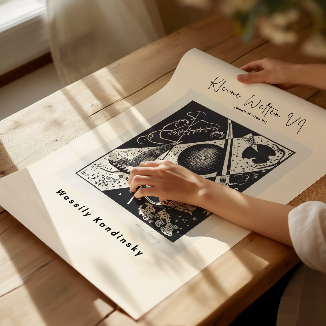 Wassily Kandinsky Kleine Welten VI Small Worlds Woodcut Poster - Image 3