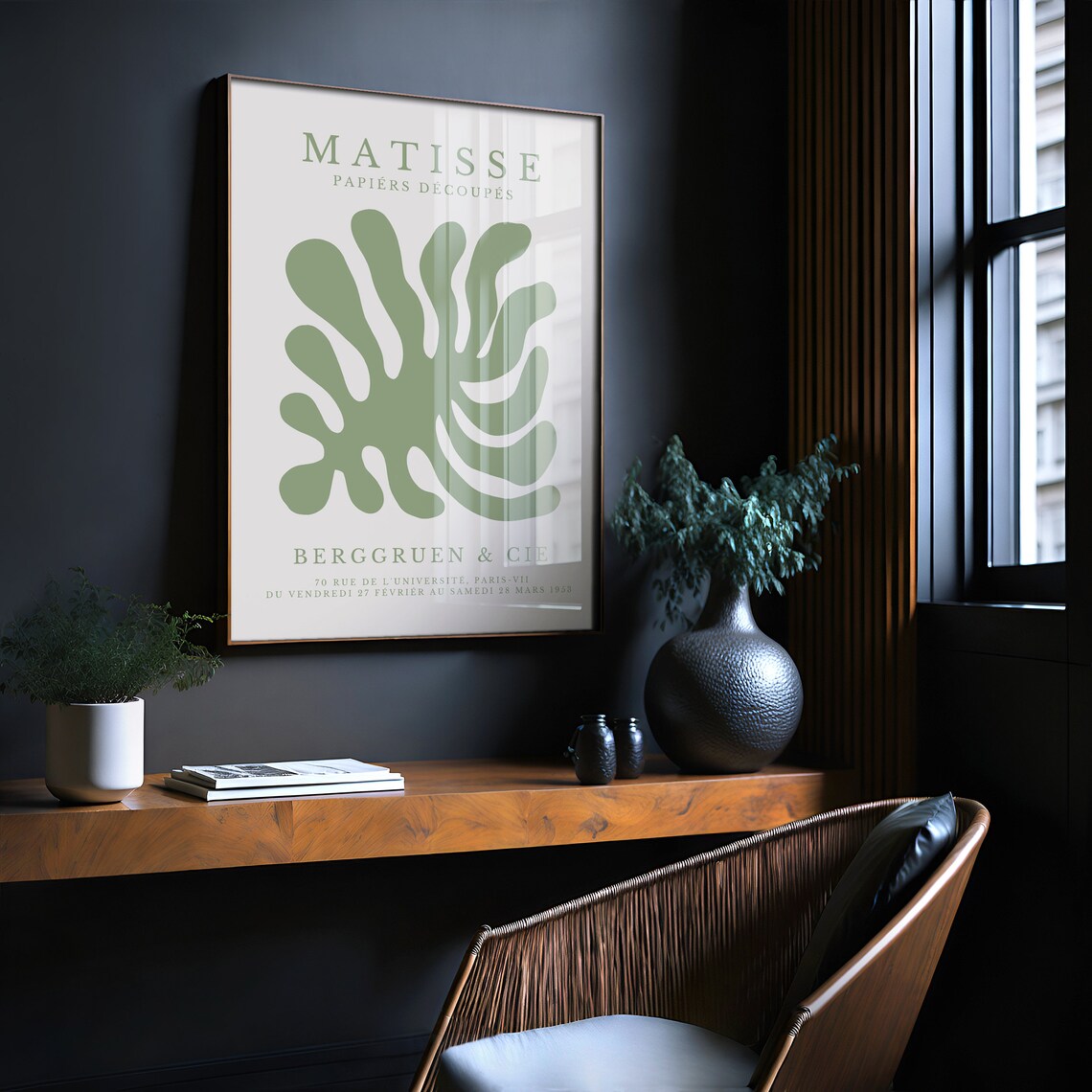 Matisse-Inspired Minimalist Poster, Neutral Gallery Print - Image 2