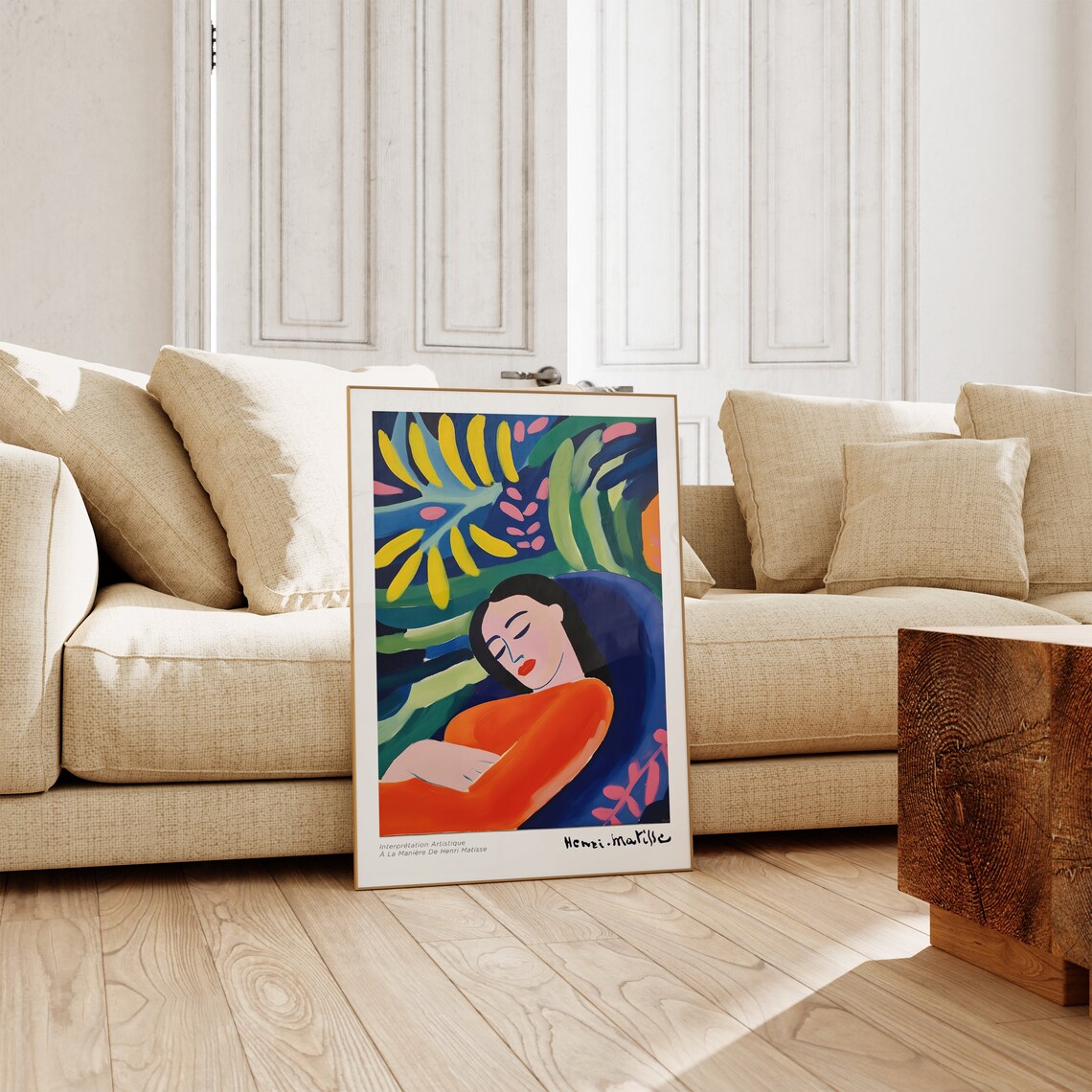Matisse Cut Outs Poster, Minimalist Neutral Decor - Image 3