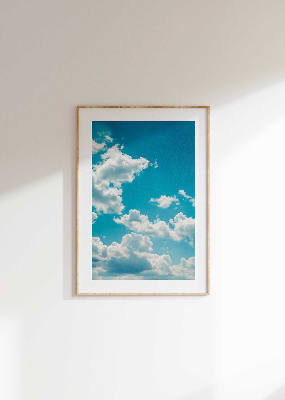 Celestial Calmness Cloud Art Print, Minimalist Nautical Decor