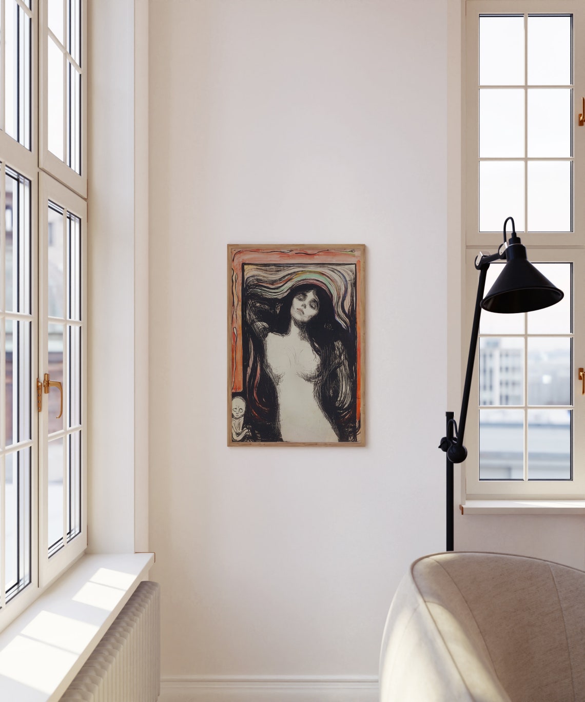 Edvard Munch Madonna Iconic Symbolist Woman Dark Romantic Art Poster - Image 3