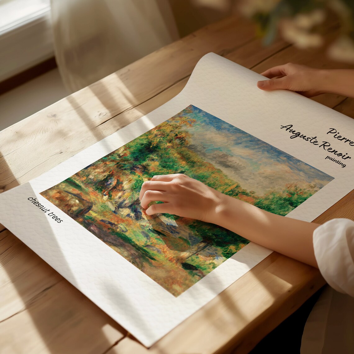Renoir Chestnut Trees Woodland Autumn Impressionist Art Poster - Image 3