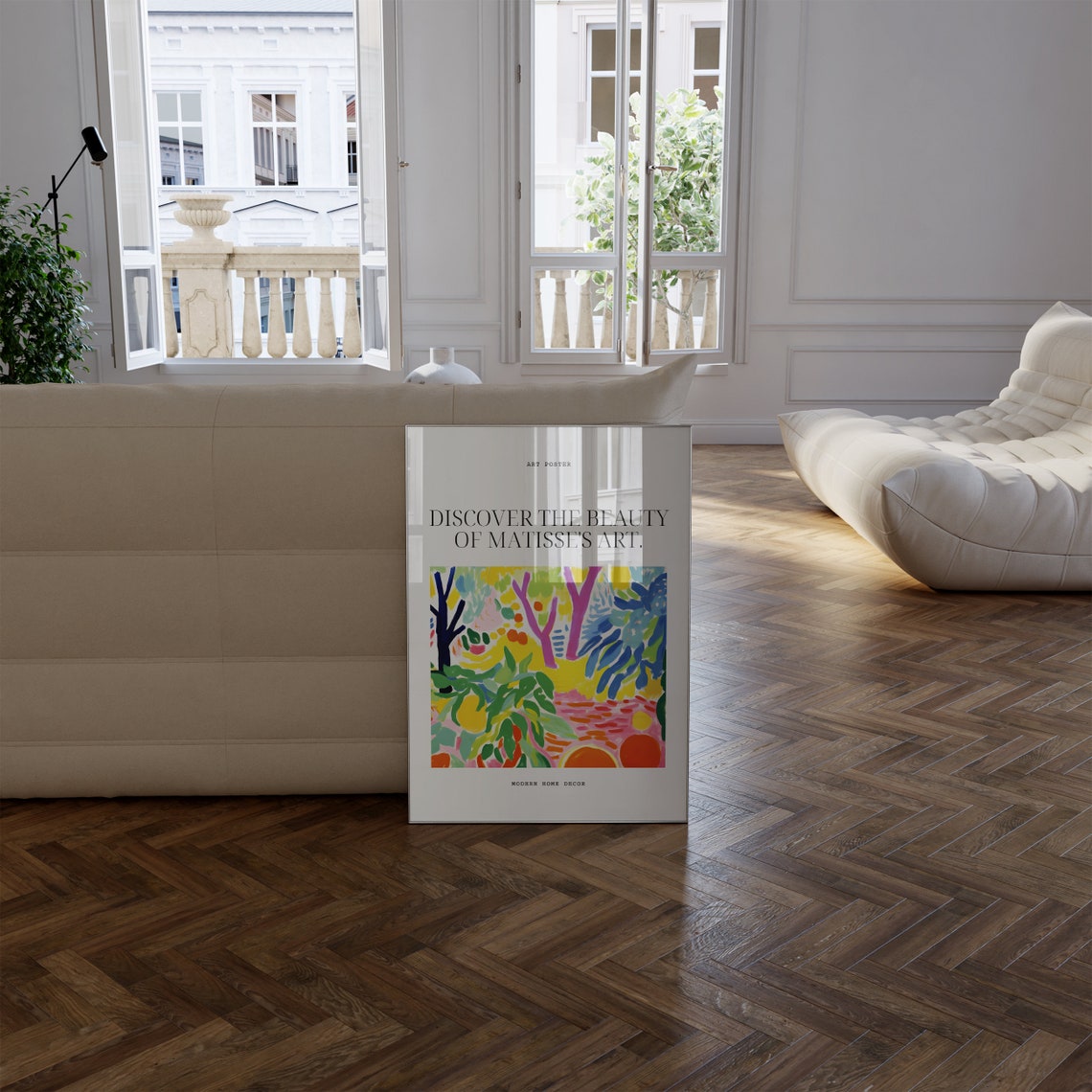 Henri Matisse Bright Yellow Garden Vibrant Landscape Fauvist Poster - Image 3