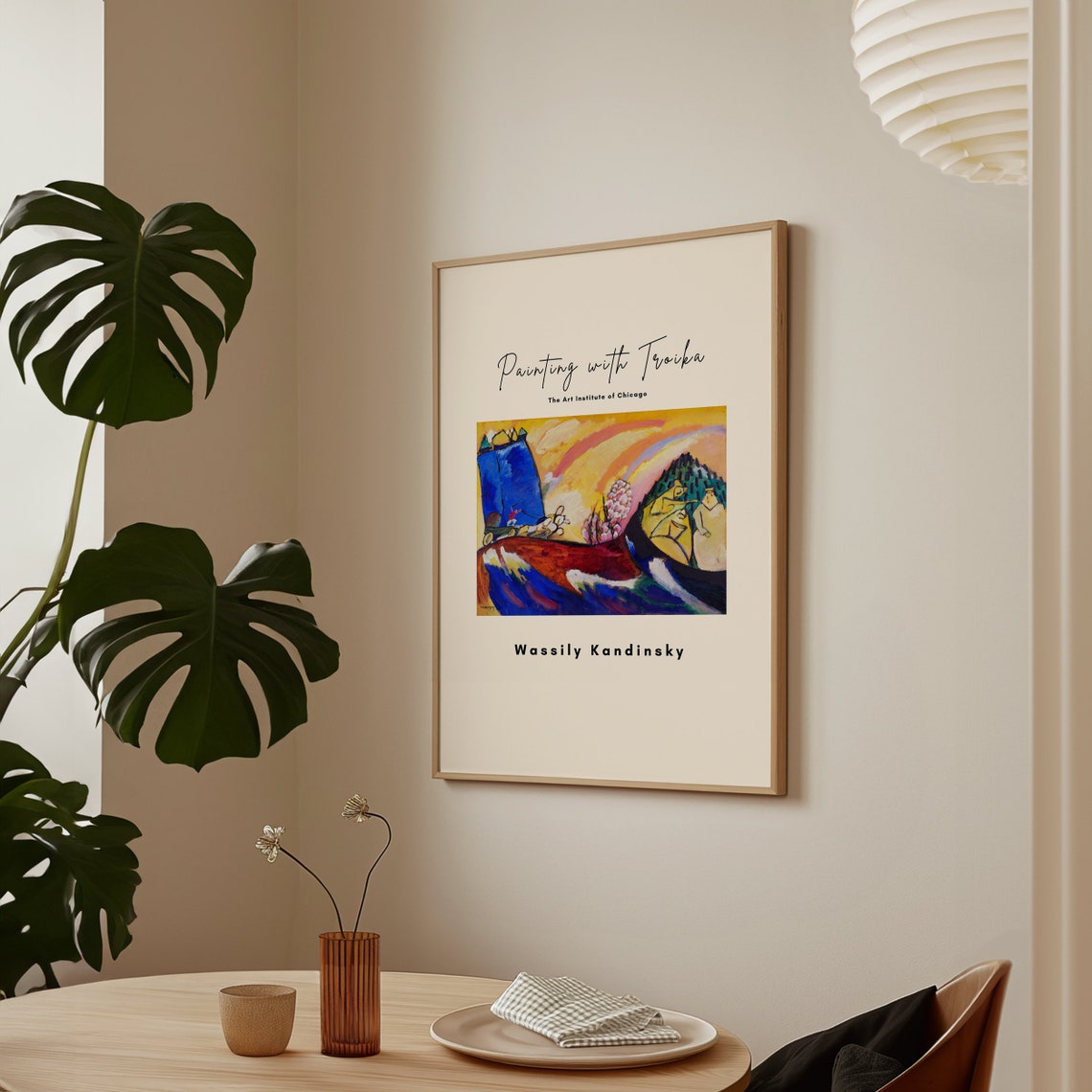 Wassily Kandinsky Painting with Troika Chicago Art Gallery Poster - Image 2