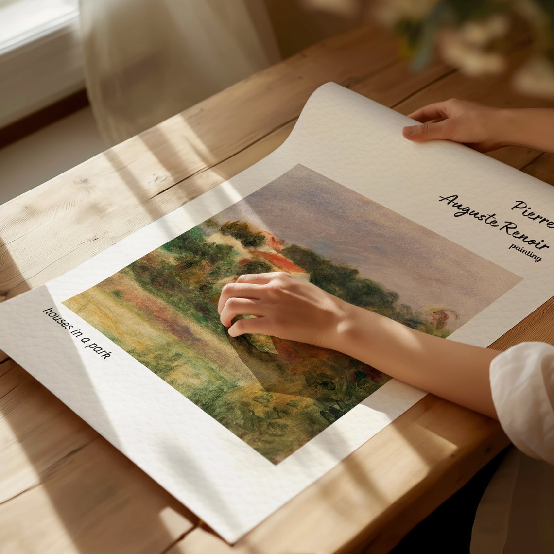 Renoir Houses in a Park Impressionist Countryside Painting Poster - Image 3