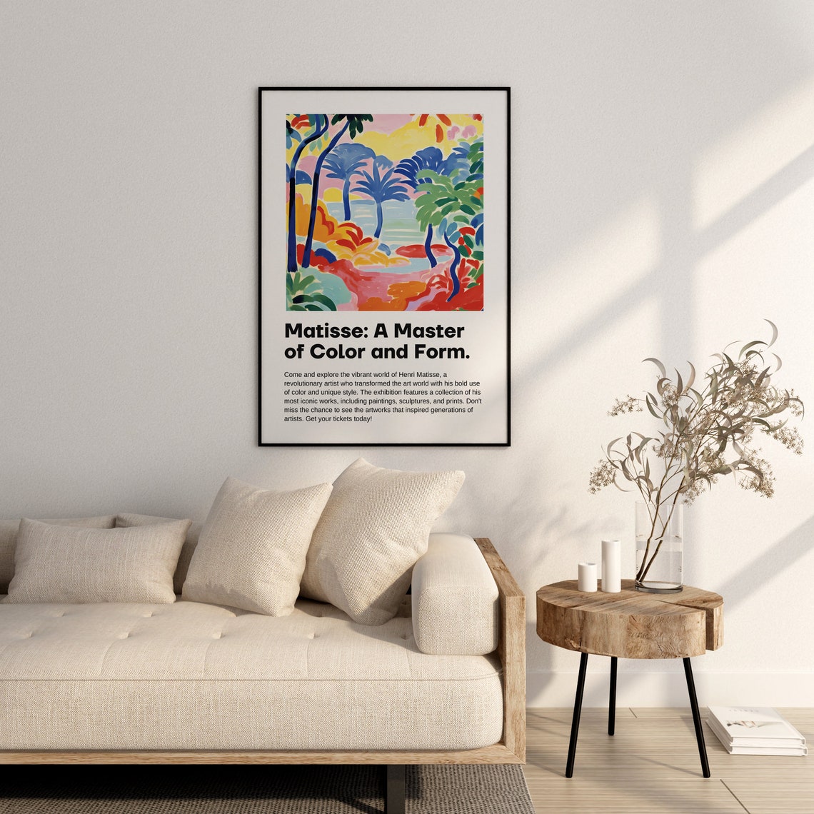 Henri Matisse Master of Color and Form Tropical Palm Landscape Poster - Image 2