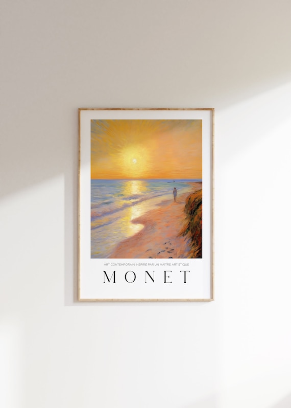 Claude Monet Aesthetic Room Decor Poster Print