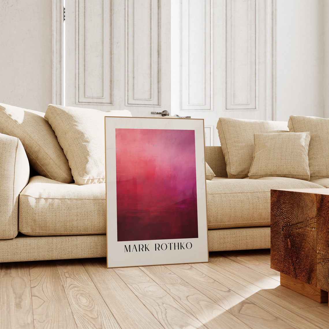 Mark Rothko Deep Red Color Field Abstract Painting Art Poster - Image 4