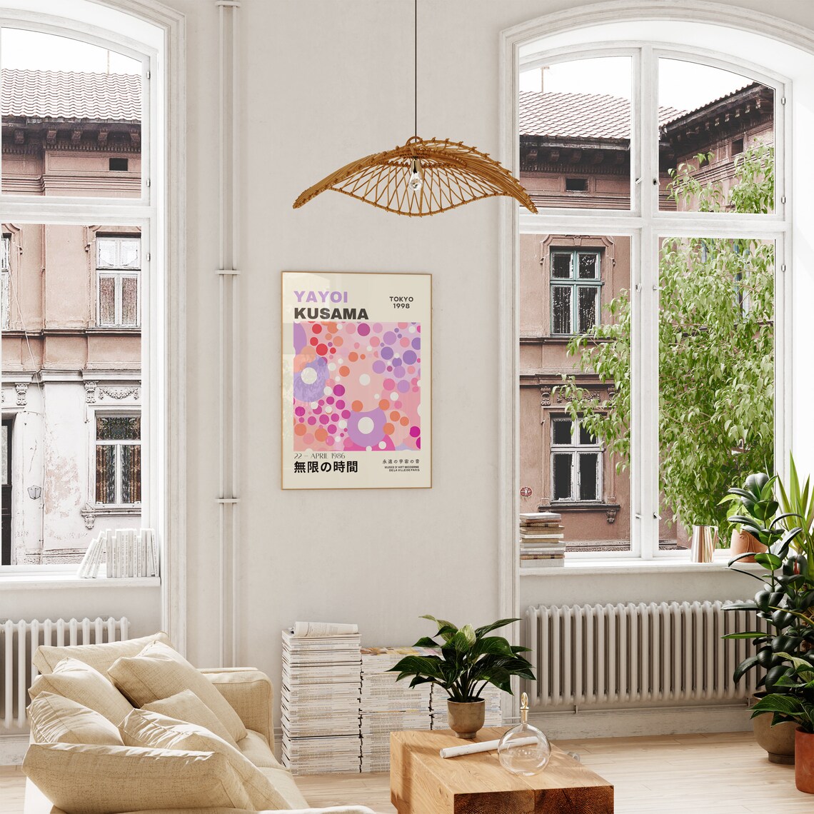 Yayoi Kusama Inspired Japanese Gallery Wall Art Poster - Image 5