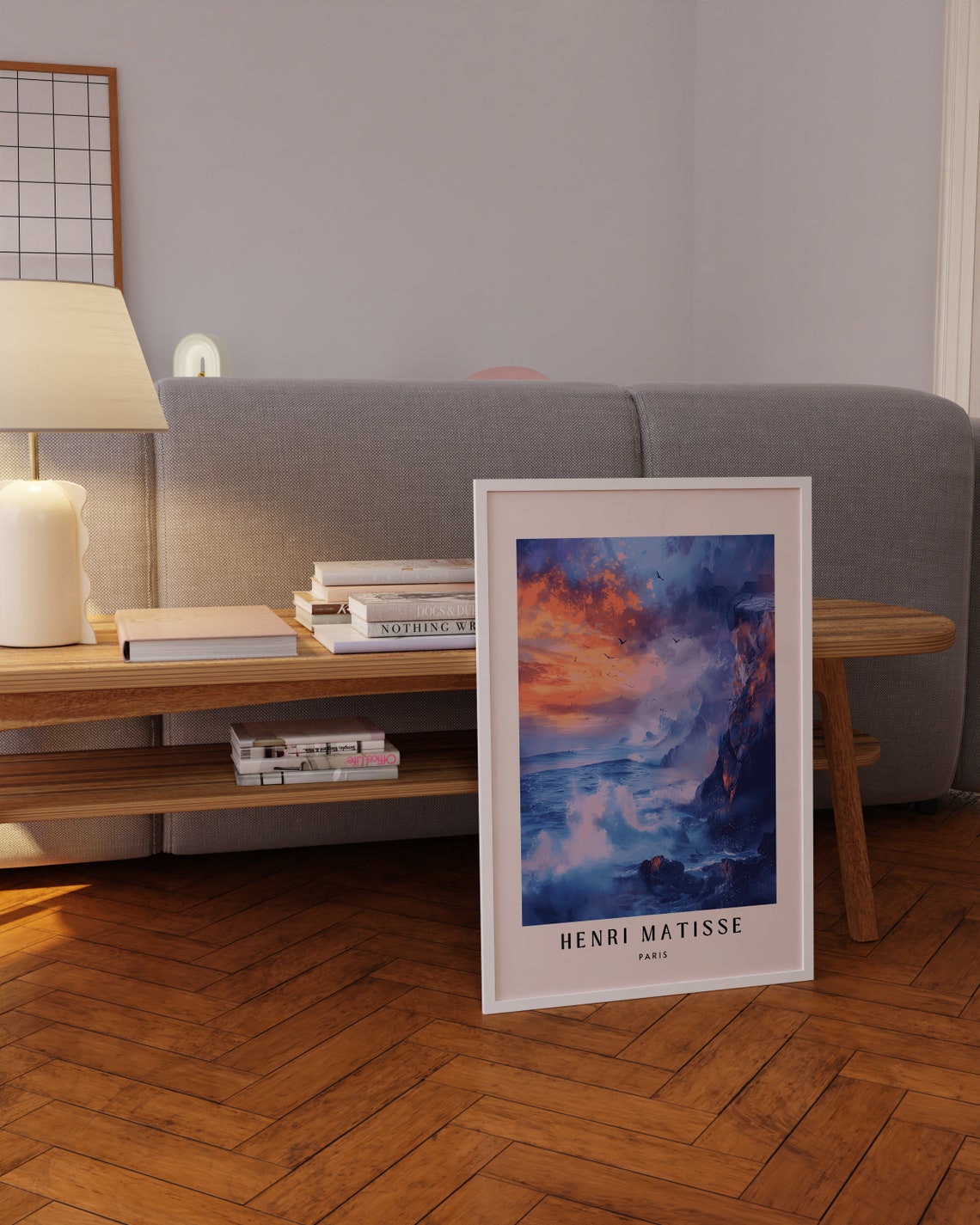Henri Matisse Ocean Cliffs At Sunset Waves Dramatic Coast Art Poster - Image 3