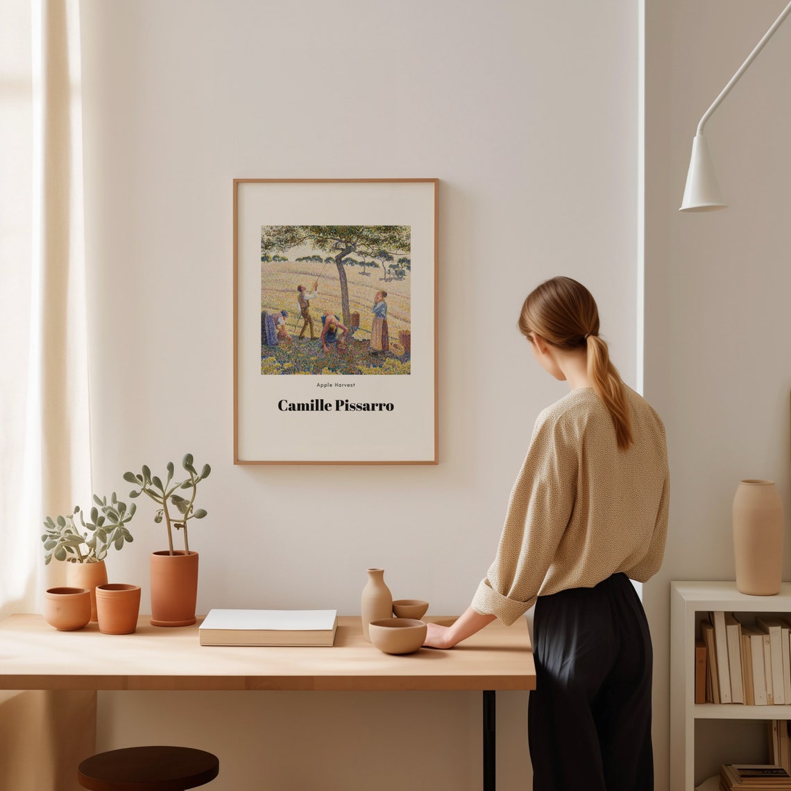 Camille Pissarro Apple Harvest Pointillist Orchard Scene Poster - Image 3