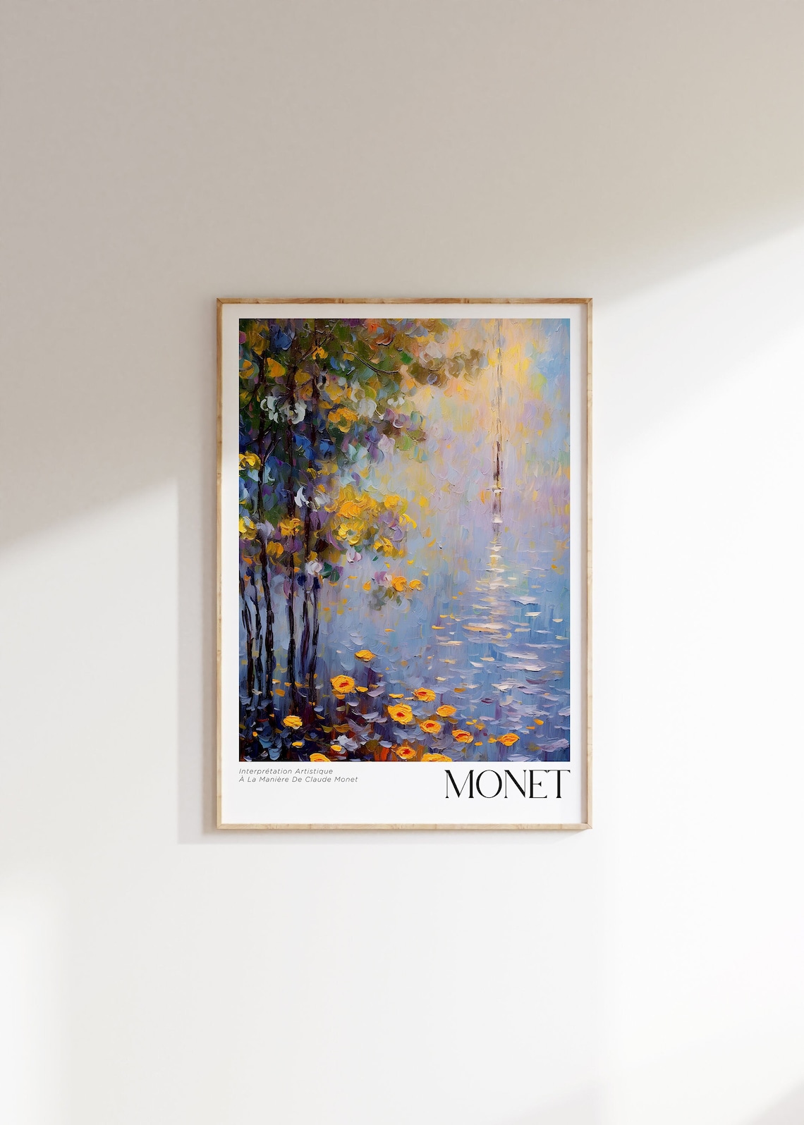 Claude Monet Mid-Century Modern Wall Art Print