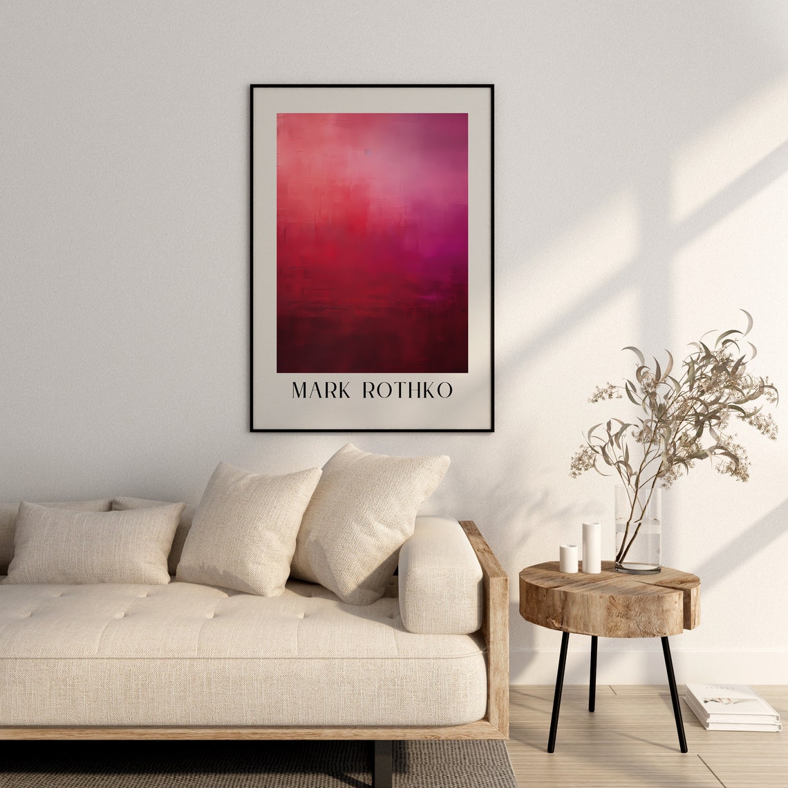 Mark Rothko Deep Red Color Field Abstract Painting Art Poster - Image 2