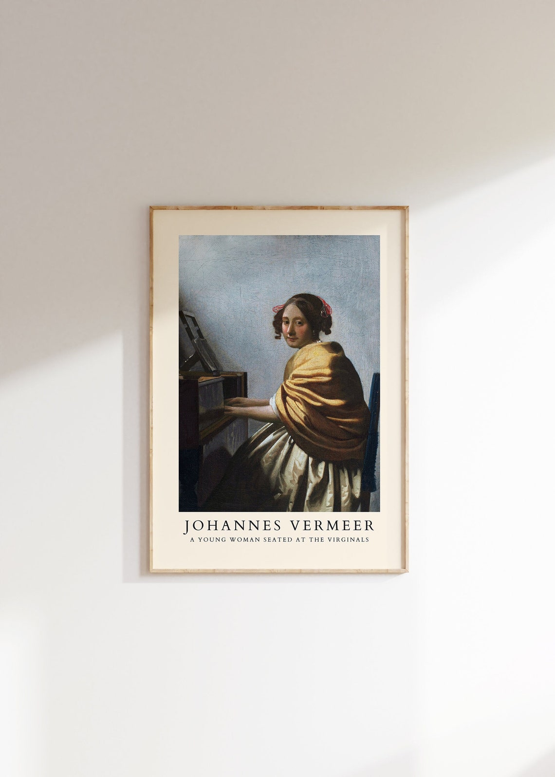 Johannes Vermeer Young Woman at the Virginal Dutch Master Art Poster