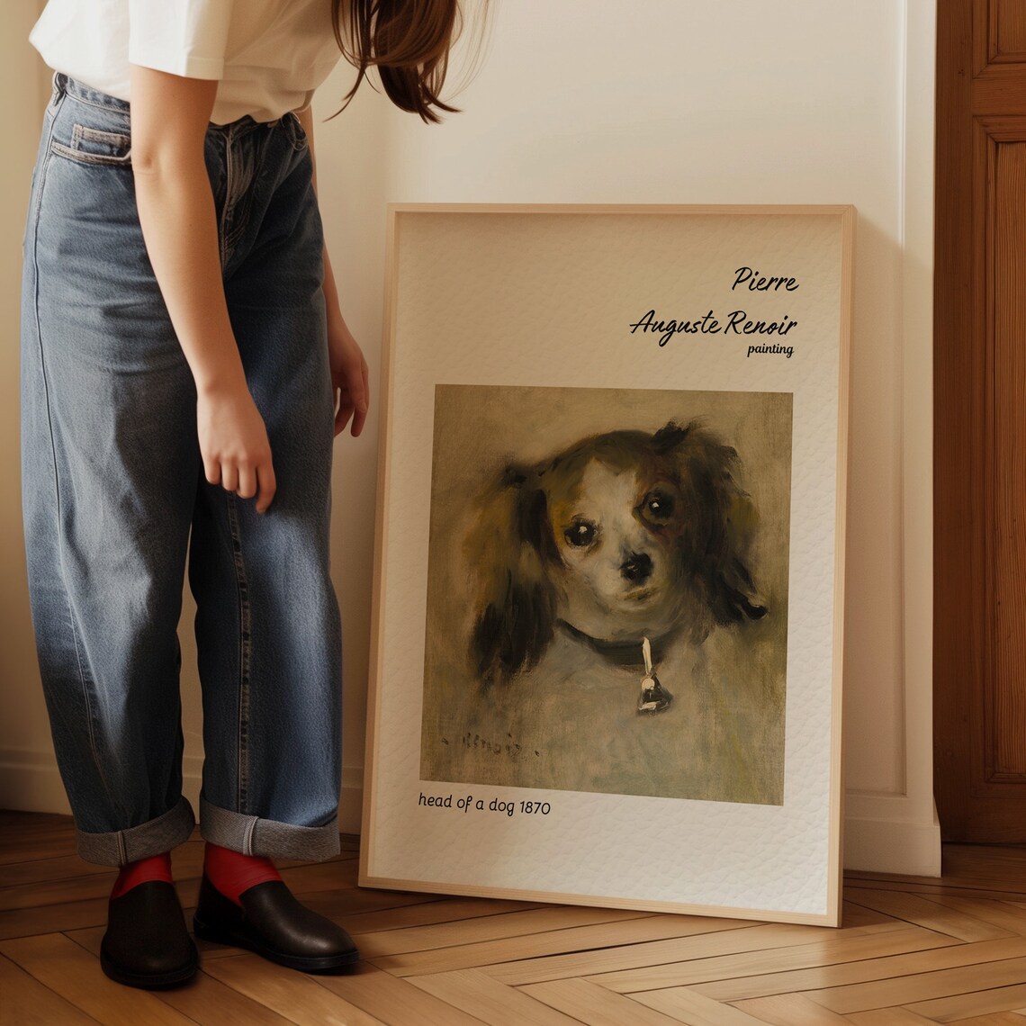 Pierre Auguste Renoir Head Of A Dog 1870 Pet Portrait Art Poster - Image 4