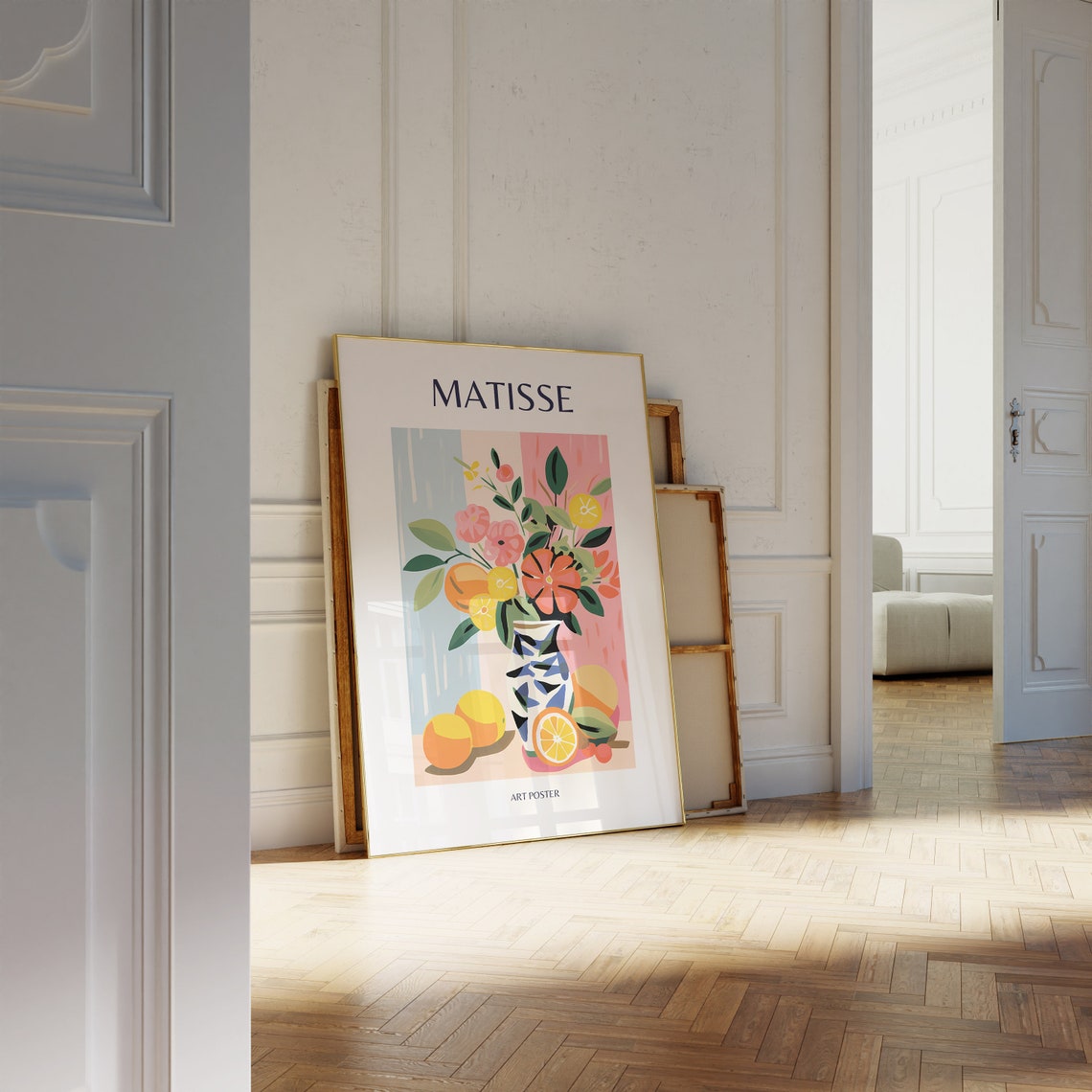 Matisse Floral Still Life Vase Citrus Fruit Colorful Art Poster - Image 2