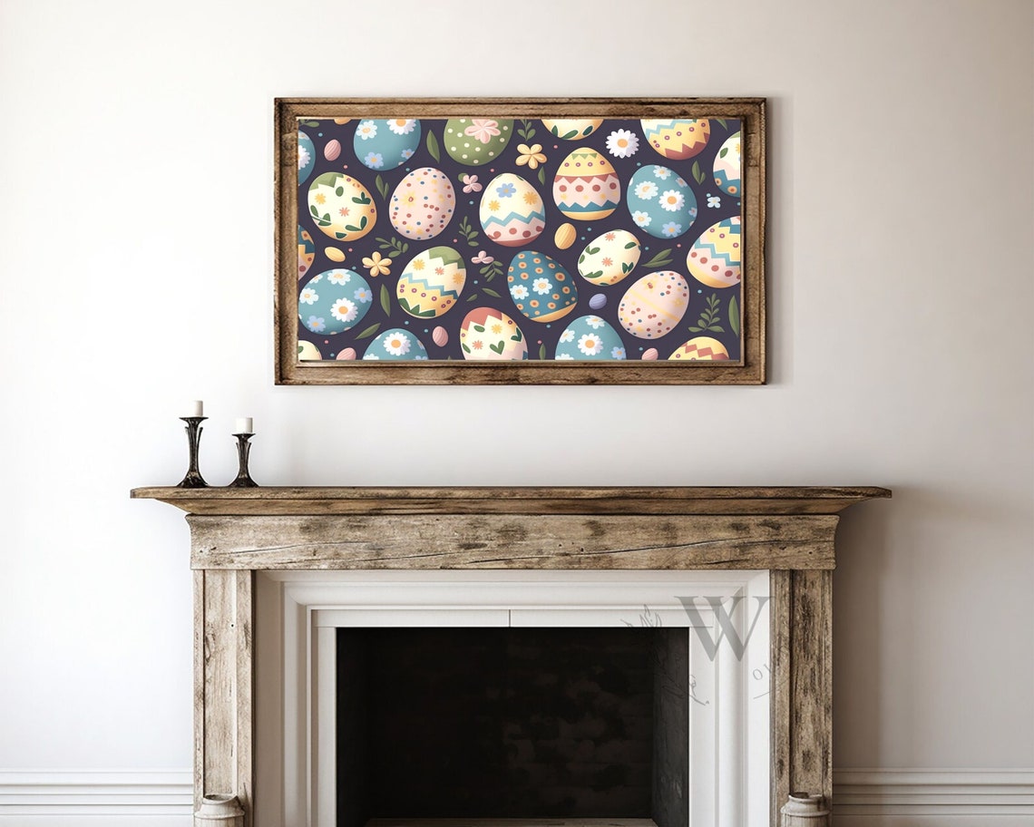 Easter Egg Art, Pastel Spring Decor - Image 4