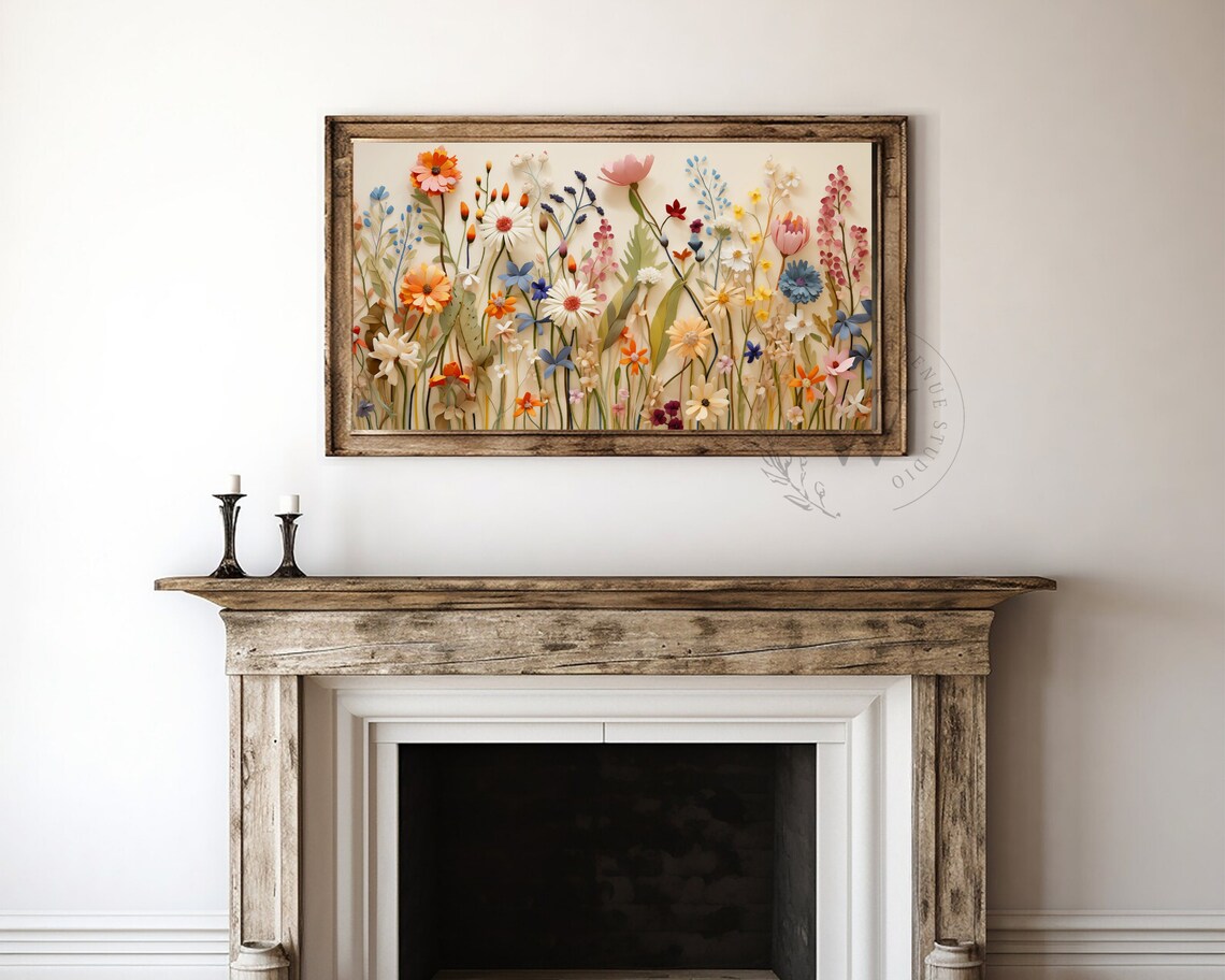 Spring Wildflower Garden Art Print, Floral Decor - Image 4