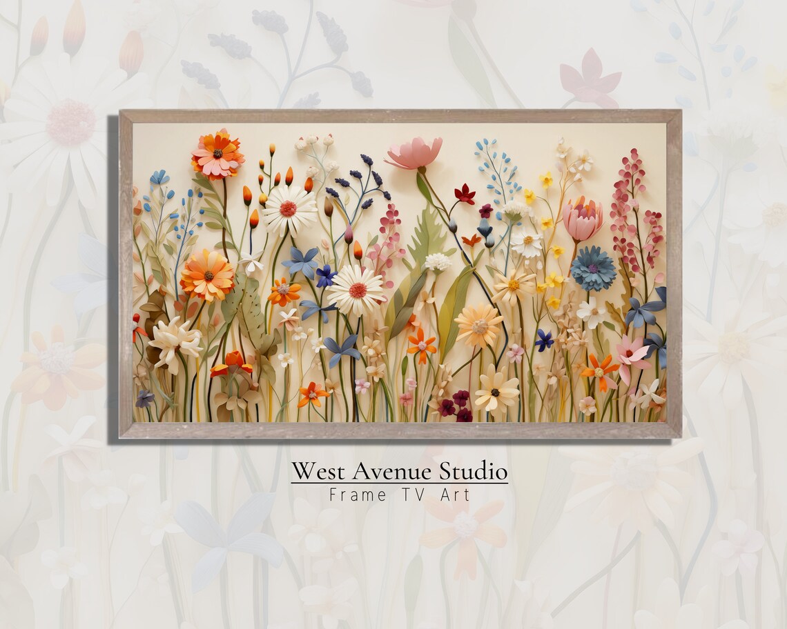 Spring Wildflower Garden Art Print, Floral Decor - Image 2